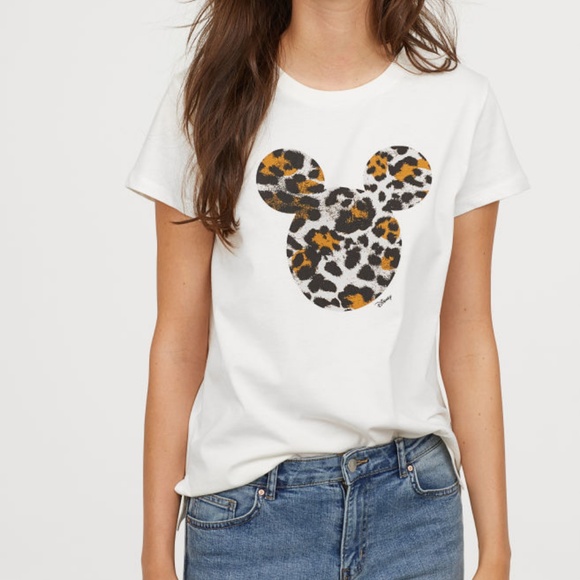 leopard mickey shirt